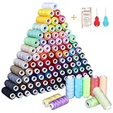 ❤【 Alcance】 -- Las necesidades diarias de costura, como el bordado de hermosos diseños en tu camisa o camiseta, hacen que tu ropa sea más linda. También puede usar para hacer proyectos de bricolaje, tales como artesanías infantiles, artículos de punto de cruz, borlas o cualquier decoración navideña, estos hilos de costura harán que su trabajo sea más simple y divertido.