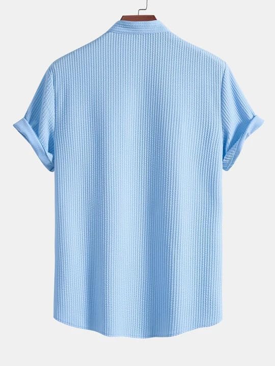 Image of GRECIILOOKS Men's Polycotton Regular Fit Casual Shirt | Stylish | Printed | Solid | Short Sleeve | Trendy (Available in Plus Size)