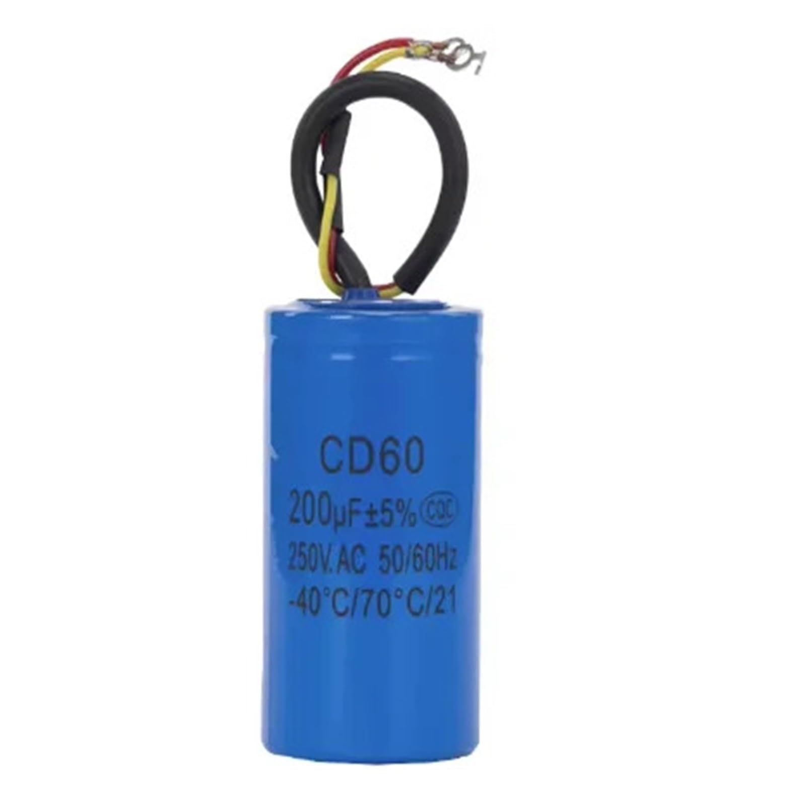 LEOTNNDQ CD60 Capacitor with Wire AC 200uF 50/60Hz