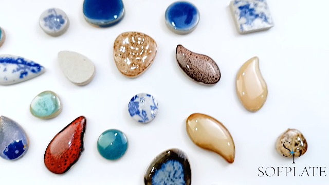Morceaux De Mosaïque En Porcelaine Cassée - 200g, Forme De Larme, Couleurs Mixtes, Pour Bricolage Et Décoration