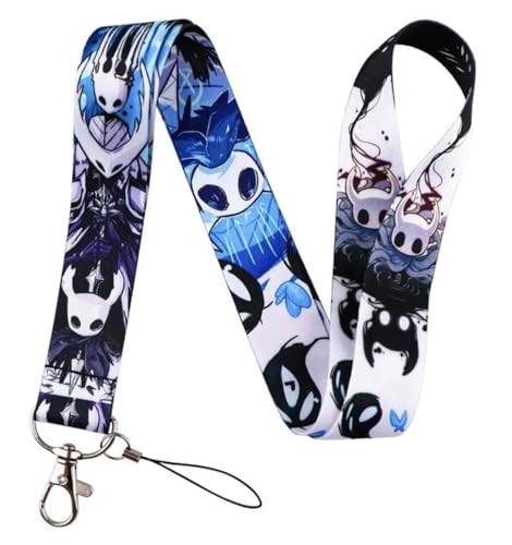 Pinstant Hollow Knight Metroidvania Video Game 17.7" Neck Lanyard Keychain Holder ID Badge Mobile Phone Pin Strap