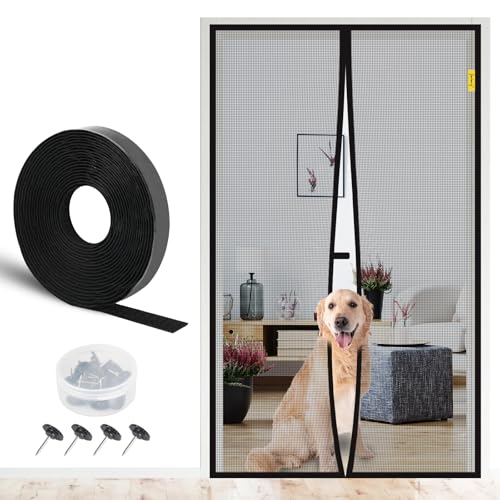 fowong Magnet Fliegengitter Balkontür 170x240 cm, Verstärkt Magnetischer...