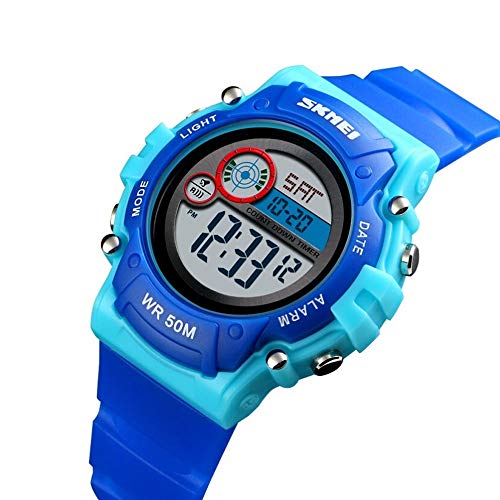 Relógio Digital, Skmei, Infantil, Meninos, 1477, Azul
