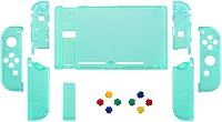 Vista 2 de eXtremeRate - Placa trasera para Nintendo Switch Console, NS Joycon con carcasa de mando de mano con botones de juego completo, carcasa de repuesto
