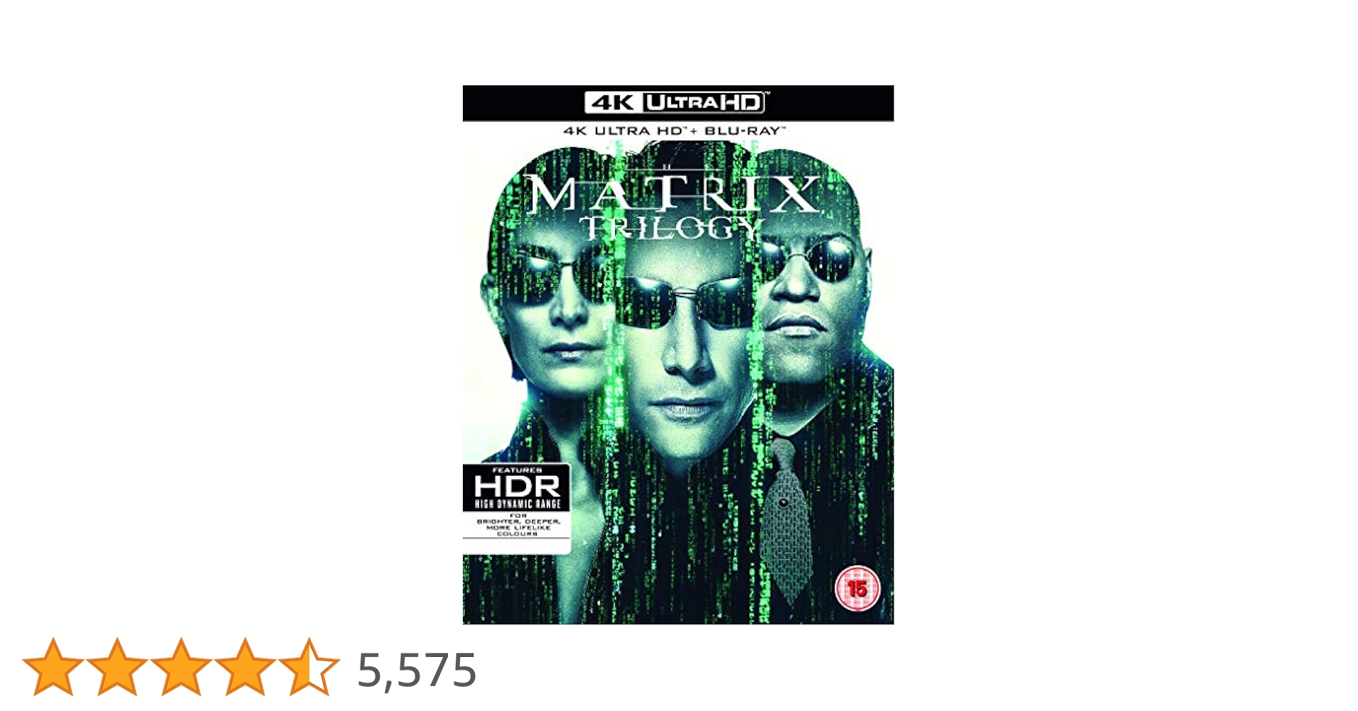 マトリックス3部作セット [4K UHD + Blu-ray リージョンフリー The Matrix 4K+Blu-ray+Slip Cover (New) / The Matrix Reloaded