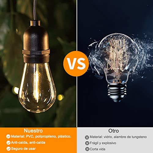 Luces de jardín 24 luz para jardin marca SWRWJ (3)