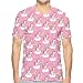 Produktbild Couple T Shirt Summer,Cute Unicorns Standing On Clouds with Rainbows and Stars On A Pink Skyline L