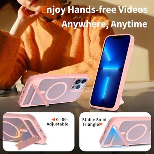 Coque iPhone 14 Pro Max MagSafe rose mate protection anti-chocs - 2