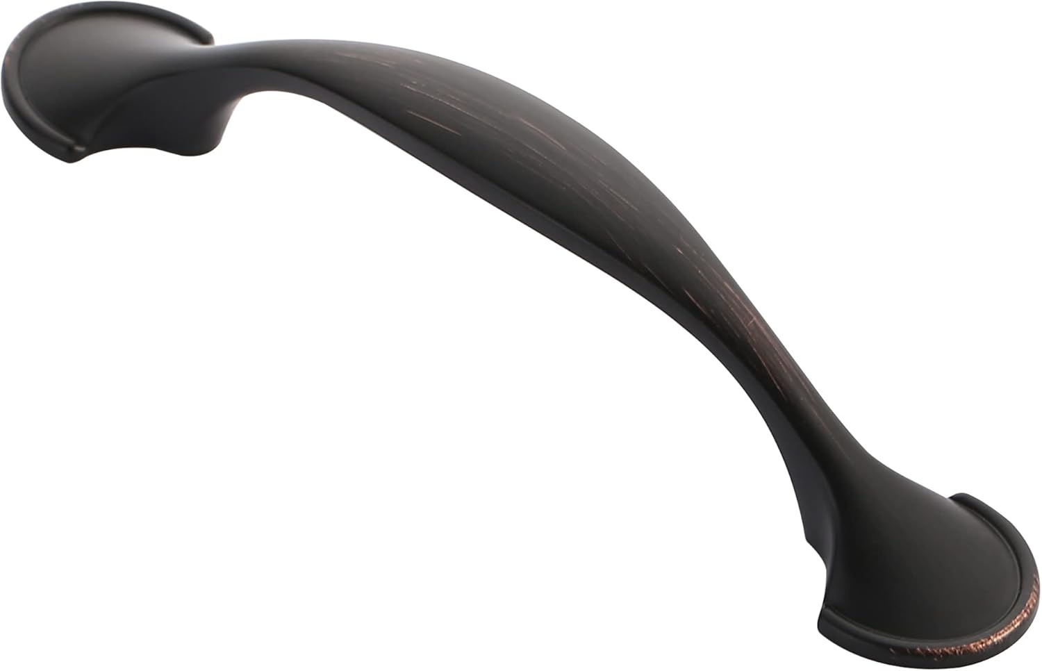Alzassbg 10 Pack Oil Rubbed Bronze Cabinet Pulls, 3 Inch(76mm) Hole Centers Arch Metal Kitchen Hardware Cabinet Handles for Cabinets AL3025ORB