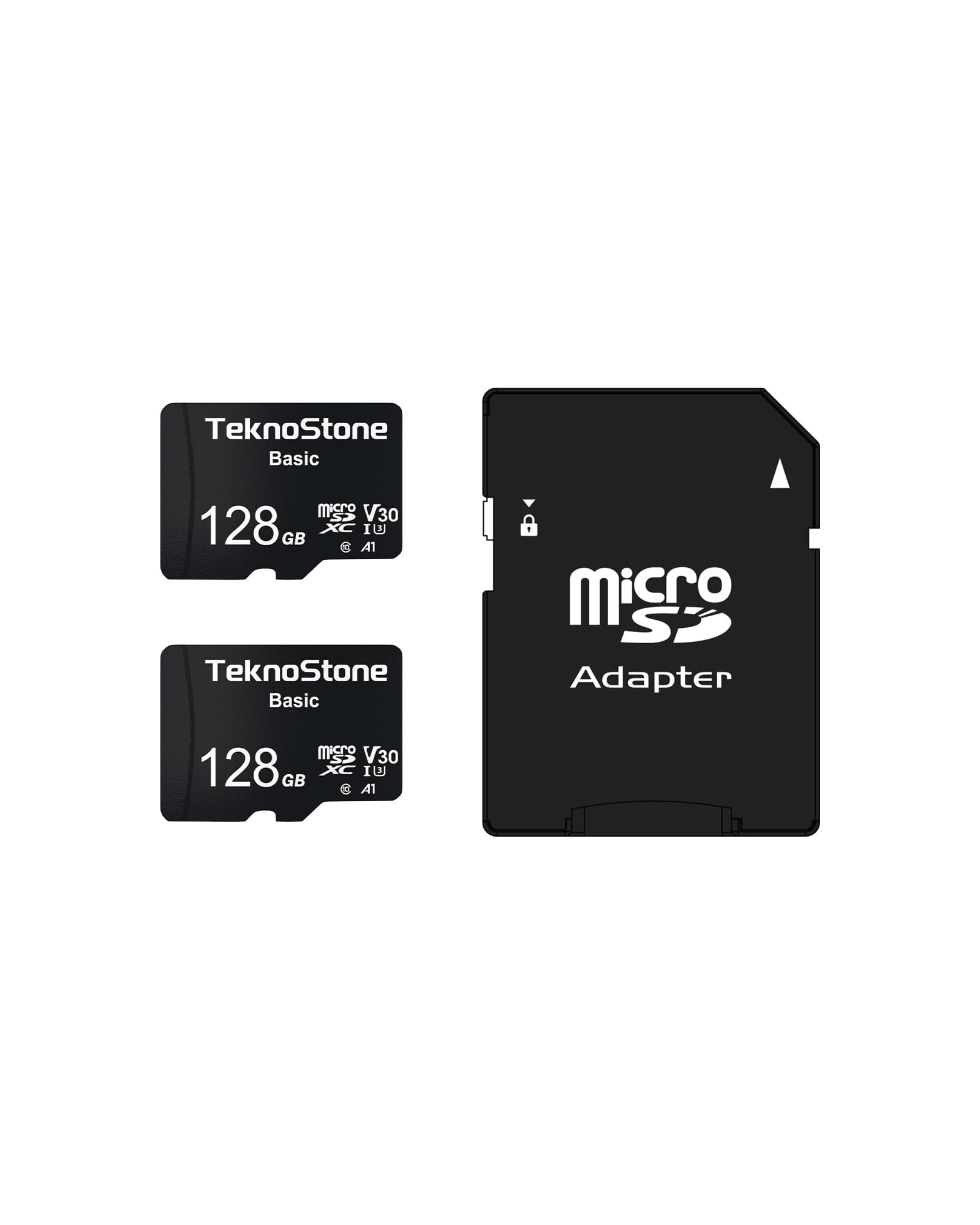 128GB Basic MicroSDXC TF Memory Card with Adapter 2 Packs