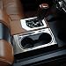 Justautotrim Steel Interior center & Front console Cup Holder panel Frame cover trim Accessories for 2014 2015 2016 2017 2018 TOYOTA Tundra (center cup)