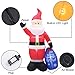 Superjare 8 FT Christmas Inflatable Santa Claus with Gift Sack, Christmas Decoration with LED Light, Animated for Yard Party Lawn, Indoor & Outdoor