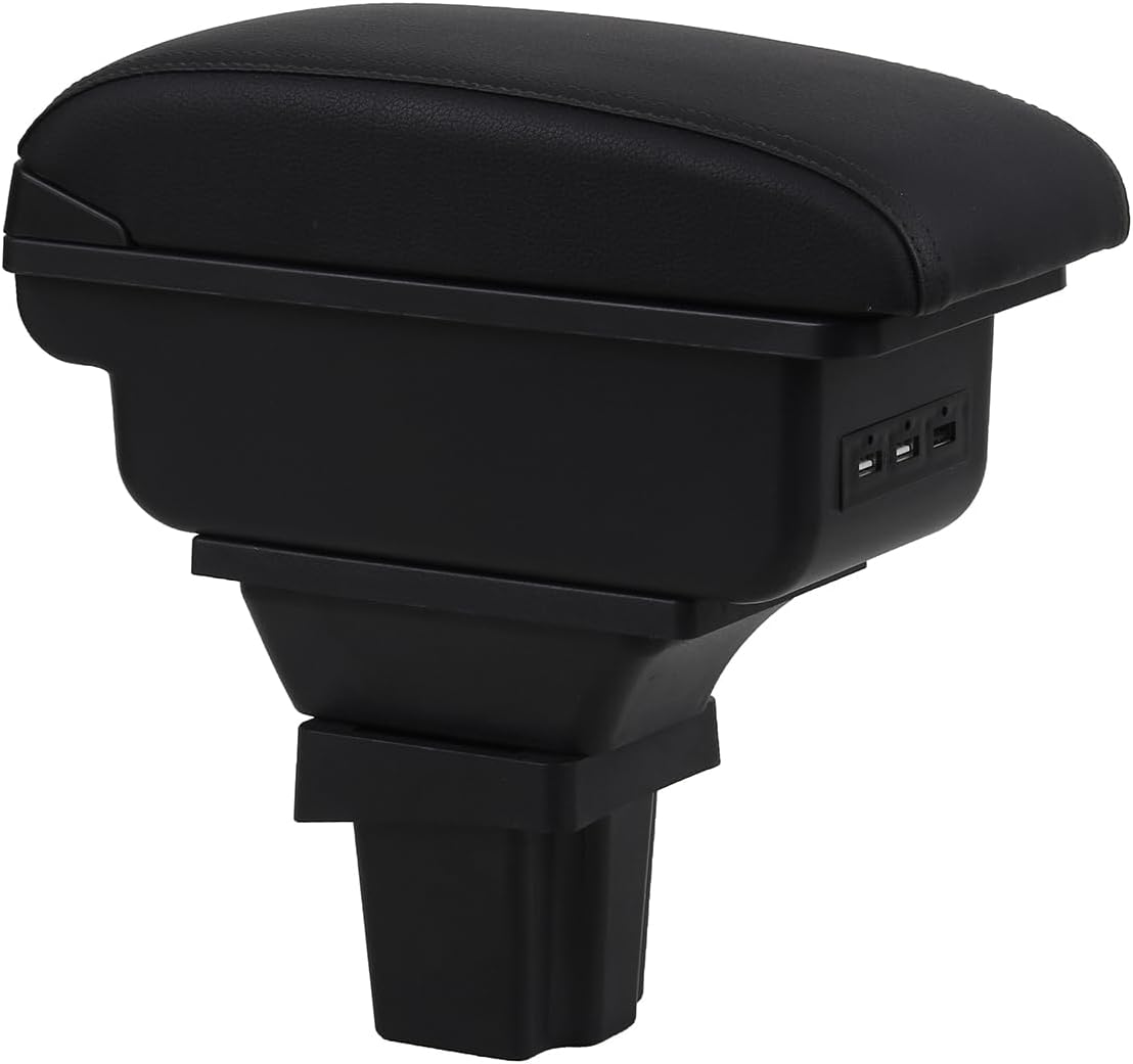 Car Armrest Box for Chevrolet Chevy Trax 2015-2018 Center Console Storage Arm Rest Organizer Automotive Armrests (Black Line)