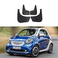 4x Splash Guards Mud Flaps Fits Smart Fortwo W451 A451 C451 2008-2015 – Front & Rear, Black