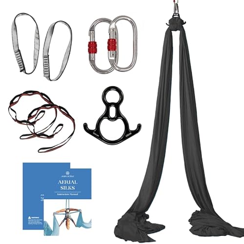 Aum Active Aerial Silks Starter Kit - Durable 9 Yards