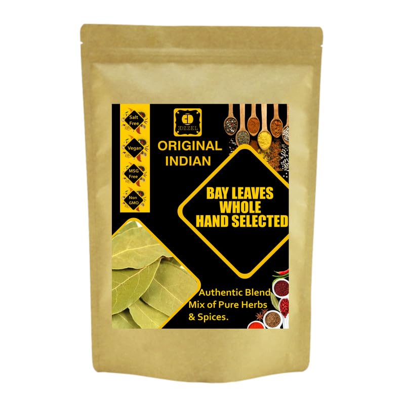 EDZZEL Unique Premium Indian Natural Bay Leaves, Whole (Hand Selected) -100 GRAM ( Pack Of 3 )