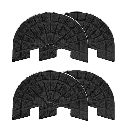 Image of HARFINGTON 2pair Shoe Sole Protector for Sneakers Size 10-11 Non Slip Pad Heel Plates Repair for Men and Women, Black