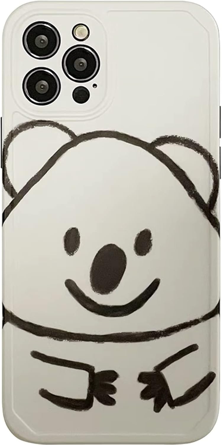 Guoduo Iphone 12 Pro ケース カバー 韓国風 かわいい アニメ 簡画 コアラ 大人気 趣味 動物 Tpu ソフトケース ストラップホール 耐衝撃 人気 Iphone7 携帯ケース パッケージカメラ 白い底 男女 Iphone12 おしゃれ アイデア カメラの全保護 アップル 個性 シリカゲル