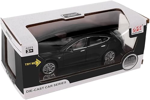 Miniatura 7 de Modelo S - Coche de juguete fundido a presión de aleación a escala 132 a partir de 3 años modelo de juguete para niño con luz y sonido color negro