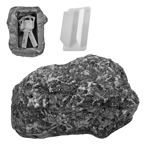 Stein Schlüsselversteck Schlüsselstein mit Geheimfach, Hide a Spare Key Fake Rock Gefälschter Stein, Sicher für Draußen Garten Oder Hof Geocaching Versteck Stein Schlüsselversteck Schlüsselstein mit Geheimfach, Hide a Spare Key Fake Rock Gefälschter Stein, Sicher für Draußen Garten Oder Hof Geocaching Versteck