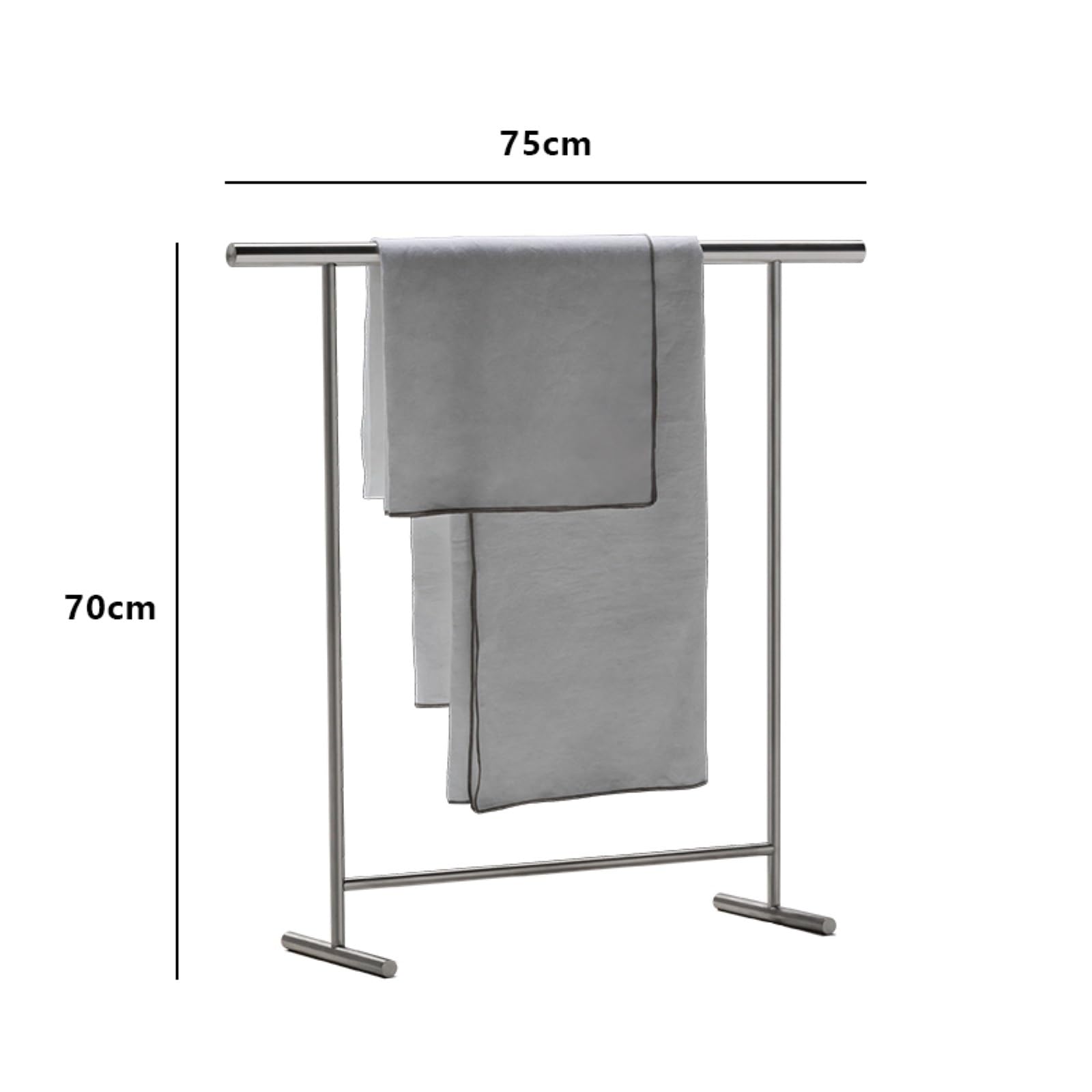Toallero De Pie Toallero De Suelo Acero Inoxidable For Baño Doméstico Sin Necesidad Taladrar Baño Organizador