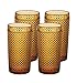 Vista Alegre Bicos Amber Beverage/Hiball/Tumbler Glass, zestaw 4 szt