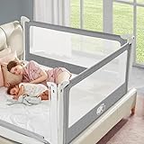 monkey mum Barrera Seguridad niños Cama Popular 150 cm Gris Oscuro, Barrera...