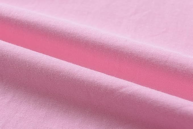 Image of CM-Kid Toddlers Happy Easter Shirts Girls Cotton Short Sleeve T-Shirt Children's Eggs Hunt Tees Kids Tees Pink Clothes 1-7 T
