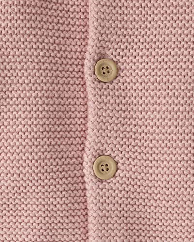 Carter's Baby Organic Signature Stitch Cardigan, Blush, 3 Months #TOP2