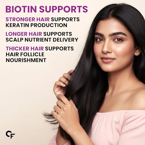 Image of Carbamide Forte Biotin Tablets for Hair Growth | Biotin Supplement 10000 mcg | Hair Supplements for Women & Men | 90 Hair Growth Tablets - 3 Months Supply