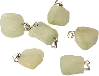 Natural Stone Pendants Bulk Freeform Crystal Reiki Pendants Birthstone Raw Pendant Charms for Aromatherapy