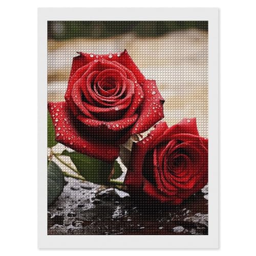 Peinture diamant rose rouge pour sublimer la décoration du salon et chambre