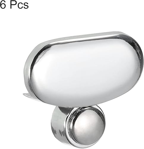 Miniatura 3 de HARFINGTON Clips de espejo, 6 piezas para espejo flotante de 3 a 0.197in de grosor, montaje en pared, soporte para paredes de espejo sin marco,