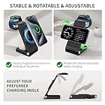 2026 Traveling Wireless Mag-Safe Fast Charging Station,Magnetic 3 in 1 Charger with Light for iPhone 17 16 15 14 13 12 Pro Max Plus,Apple Watch Series & Air pods 4 3 2 Pro-Gifts for Wife & Husband - Image 5