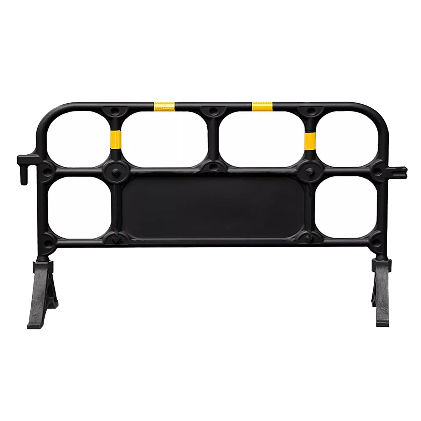 ASerZenith Flexible Expandable Barricade Gate For Driveways/Stairs/Parking Portable Traffic Barrier Fence For Crowd Control,Black-6Pcs