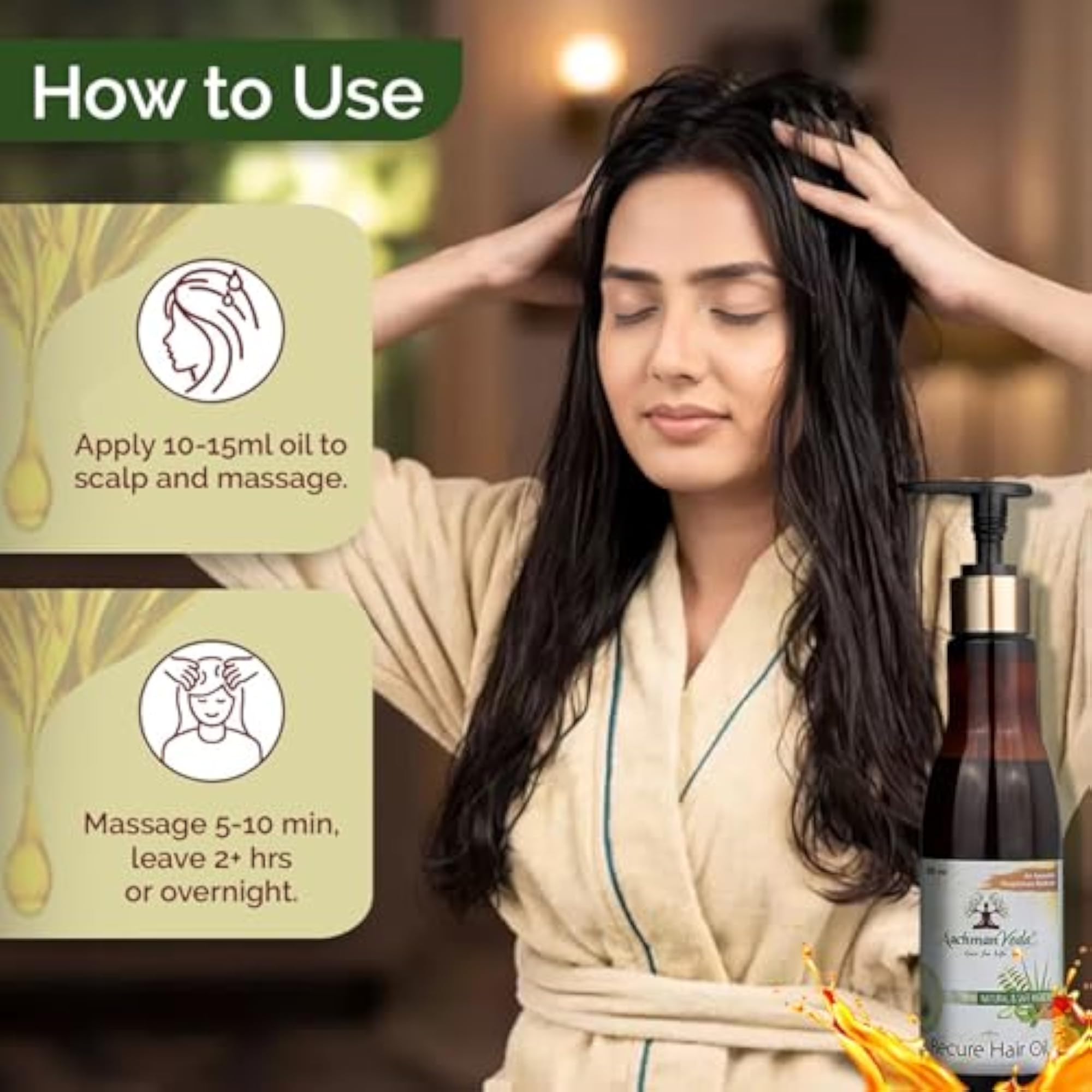 Recure Herbal Hair Oil with Amla & Brahmi