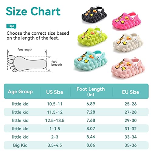 Mukinrch Kids Bubble Slides, Massage Golf Ball Slides Sandals For Girls Boys Funny Lychee Bubble Beach Shower Slippers Non-Slip Adjustable Strap Girls Sandals Clogs For Indoor Outdoor #TOP5