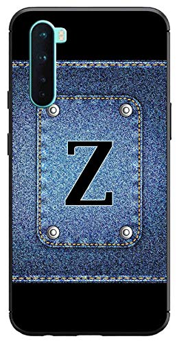 Image of Amazon Brand - Solimo Designer Button Jeans Alphabet-Z Printed Soft & Flexible Hybrid Back Case Mobile Cover for OnePlus Nord