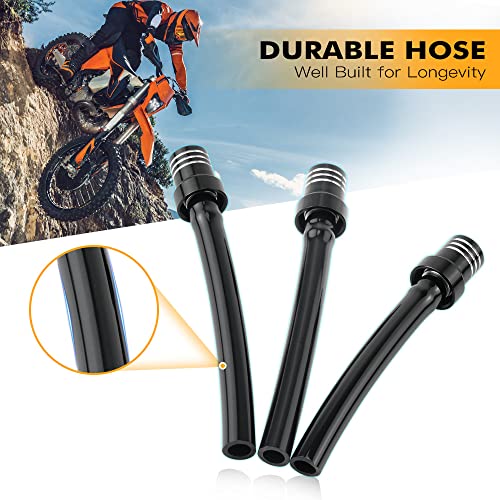 Nicecnc Black Gas Fuel Tank Cap Aire Válvula Vent Breather Hose Compatible With Ktm Honda Yamaha Kawasaki Suzuki Dirt Bikes And Atv Universal Upgraded Version #TOP2