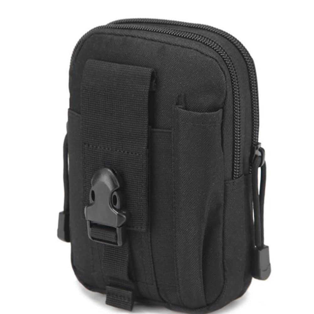 Phone Pouch, Cell Phone Holster Pouch for Men Belt, Tactical Cell Phone Belt Pouch, EDC Molle Waist Bag, Wallet Pouch Phone Case Tool Holder, Purse Carrying Pouch for Smartphones