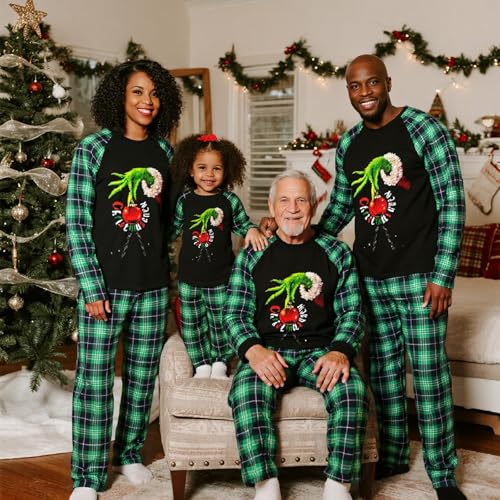 Manooby Christmas Pajamas for Family,Christmas Pajamas Matching Sets,Xmas Pjs for Men (M,PJs- 03)3
