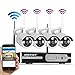 [Expandable System]Wireless Security Camera System,SMONET 8CH 960P HD Wireless Network IP Security Camera System,4pcs 960P Indoor/Outdoor IP cameras,65ft Night Vision,P2P,Easy Remote View,No HDD