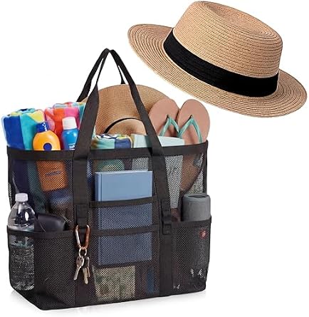 Sadnyy straw beach hat + bag set