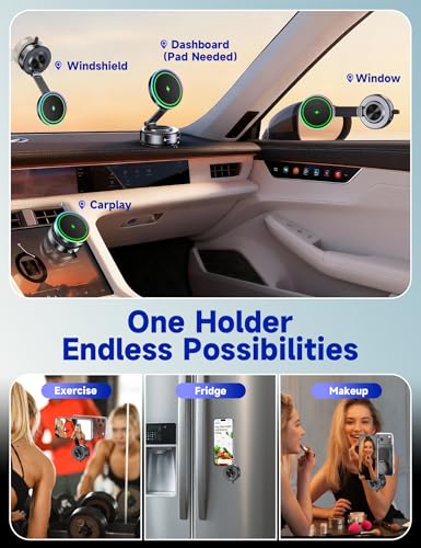 visnfa K5S MagSafe Wireless Charging Car Mount — view 2