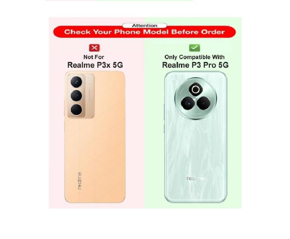 Image of Bintage Silicon Matte Rubber Hybrid Case Back Cover for Compatible Model with Realme RMX5032 / P3 Pro 5G - Black