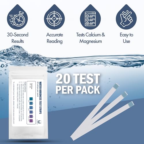 AQUAVERITY Water Hardness Test Strips – Pack of 20 – Fast & Accurate Results in 30 Seconds – Hardness Water Testing Kit – Ideal for Tap, Aquariums, Pools, Hot Tubs, and Appliances - Image 4