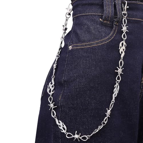 Image of Pants Chains Layer Metal Chain Waist Wallet Keychain Jeans Chains for Men Women Daily Wear
