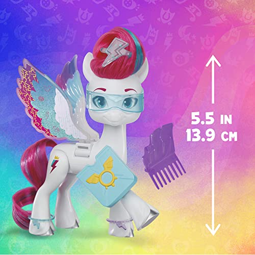 Muñeca My Little Pony Zipp Storm con alas y accesorios miniatura 4
