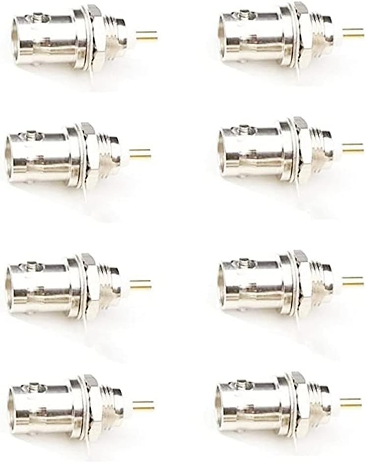 bnafes 8Pack BNC Chassis Panel Mount Socket Female Jack Solder Type Connectors Adapter