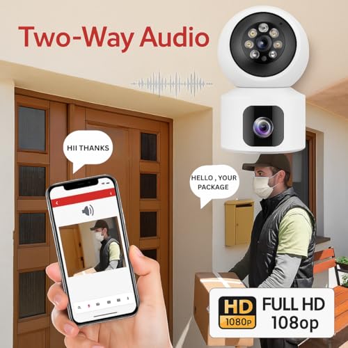 Image of JK VISION V380 Pro 4G SIM Card Camera | 3MP 4K Dual Lens Indoor PTZ WiFi CCTV | AI Human Tracking, Two-Way Audio, Baby & Pet Monitor, Night Vision, Dual-Screen Smart Home Security Camera